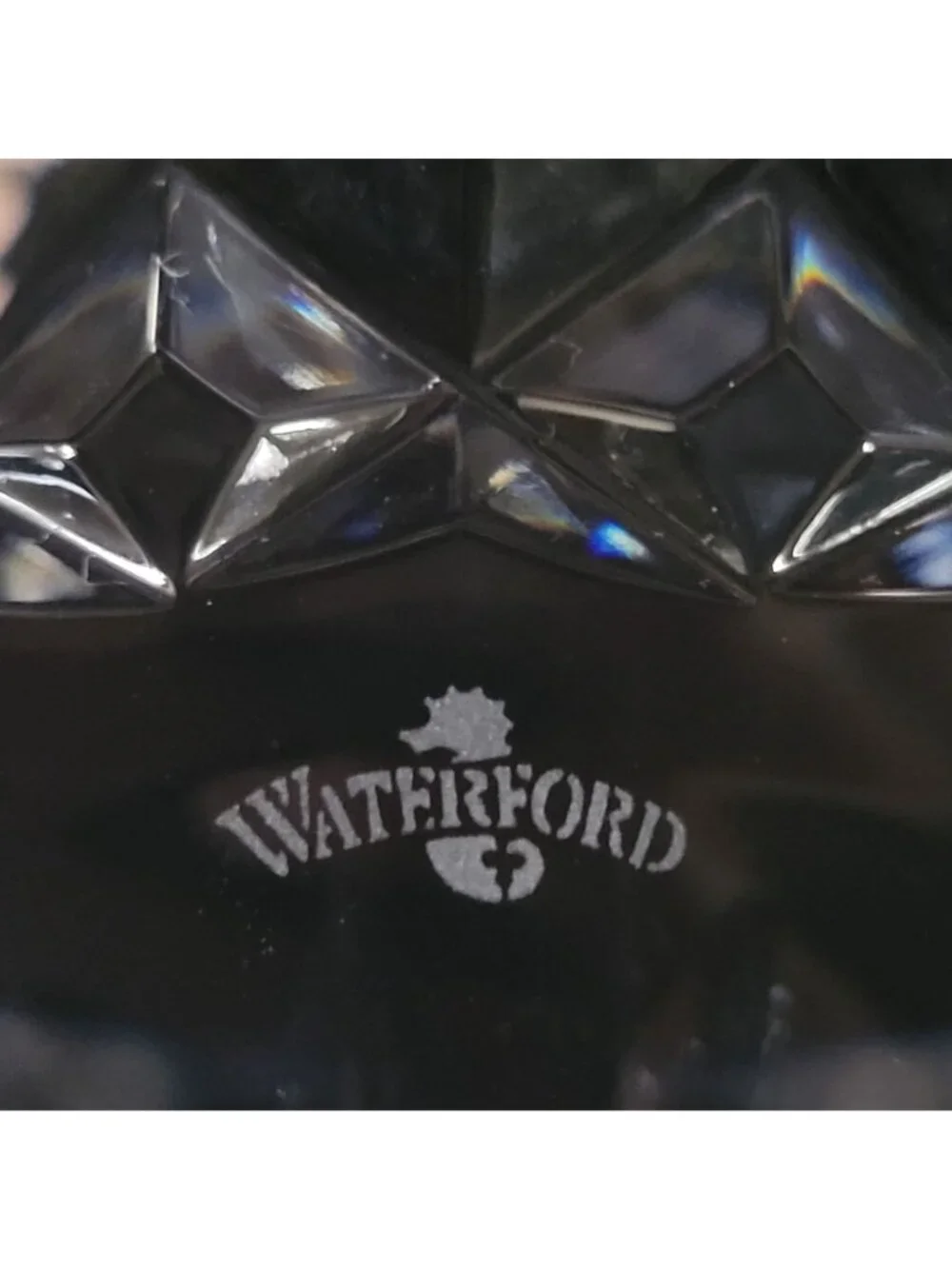 Vintage Waterford Prentiss 9.75-Inch Crystal Bowl Cross-Cut Ribbon Design *Read